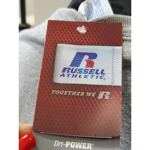 Russell Women's Solid Gray Polyester Long Sleeve Round Neck Pullover Sweater S - Picture 9 of 11